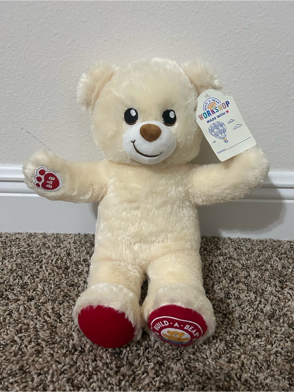 Build-A-Bear National Teddy Bear Day 2019 Limited Edition 15 " Cream Plush Toy
